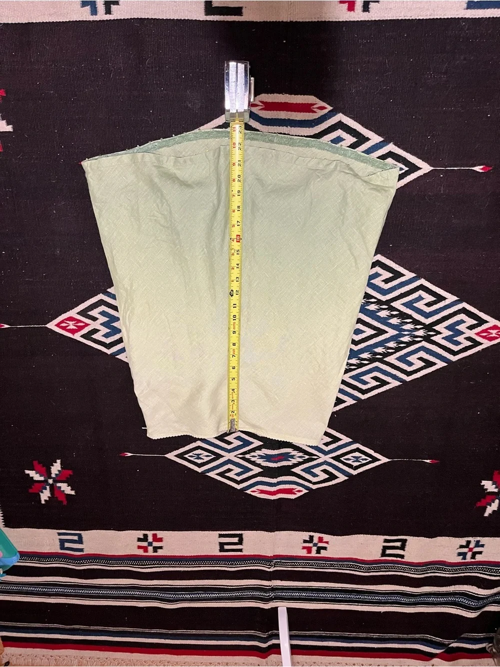 Vtg Y2K GAP Linen Cotton Skirt Yellow Green Ombre Beads 2 fairy preppy - Picture 9 of 10